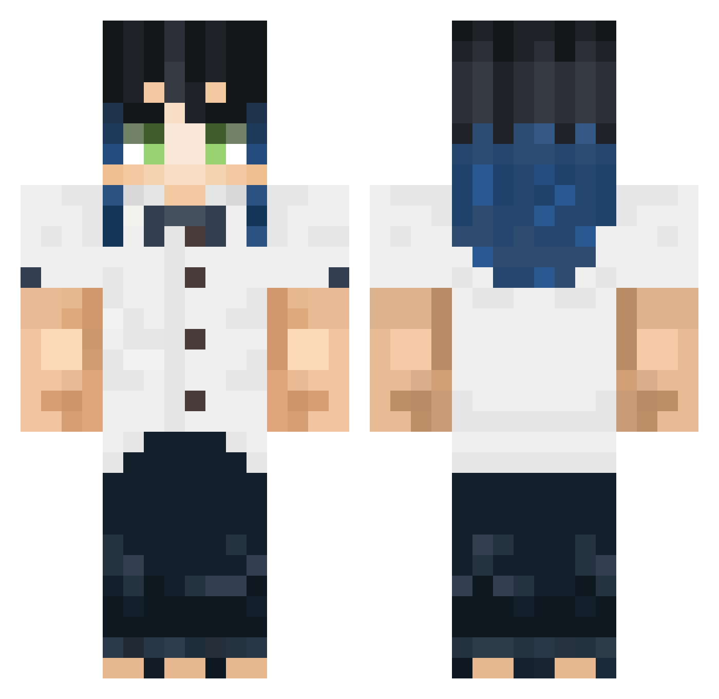 LyoRex Minecraft skin, front and back view