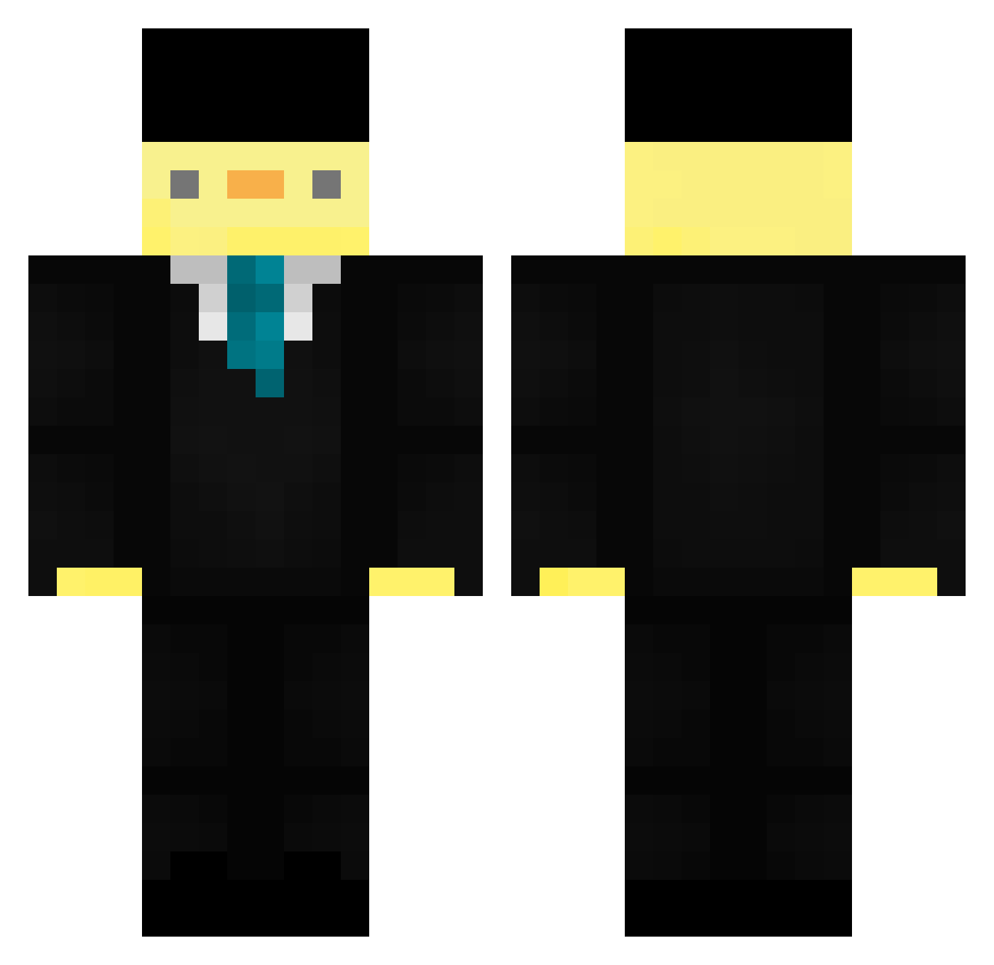RangerAndy Minecraft skin, front and back view