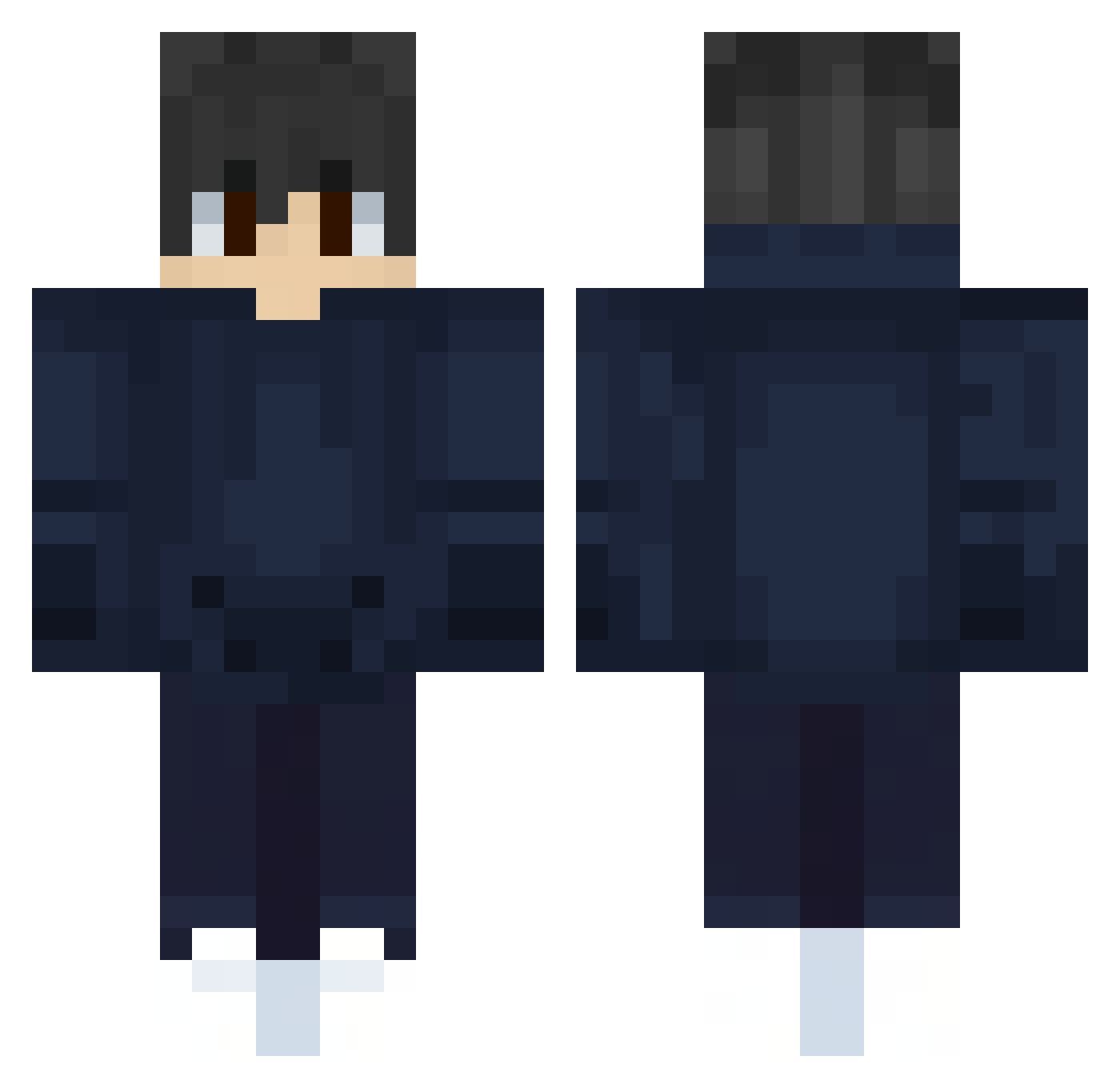 BakoS4n Minecraft skin, front and back view