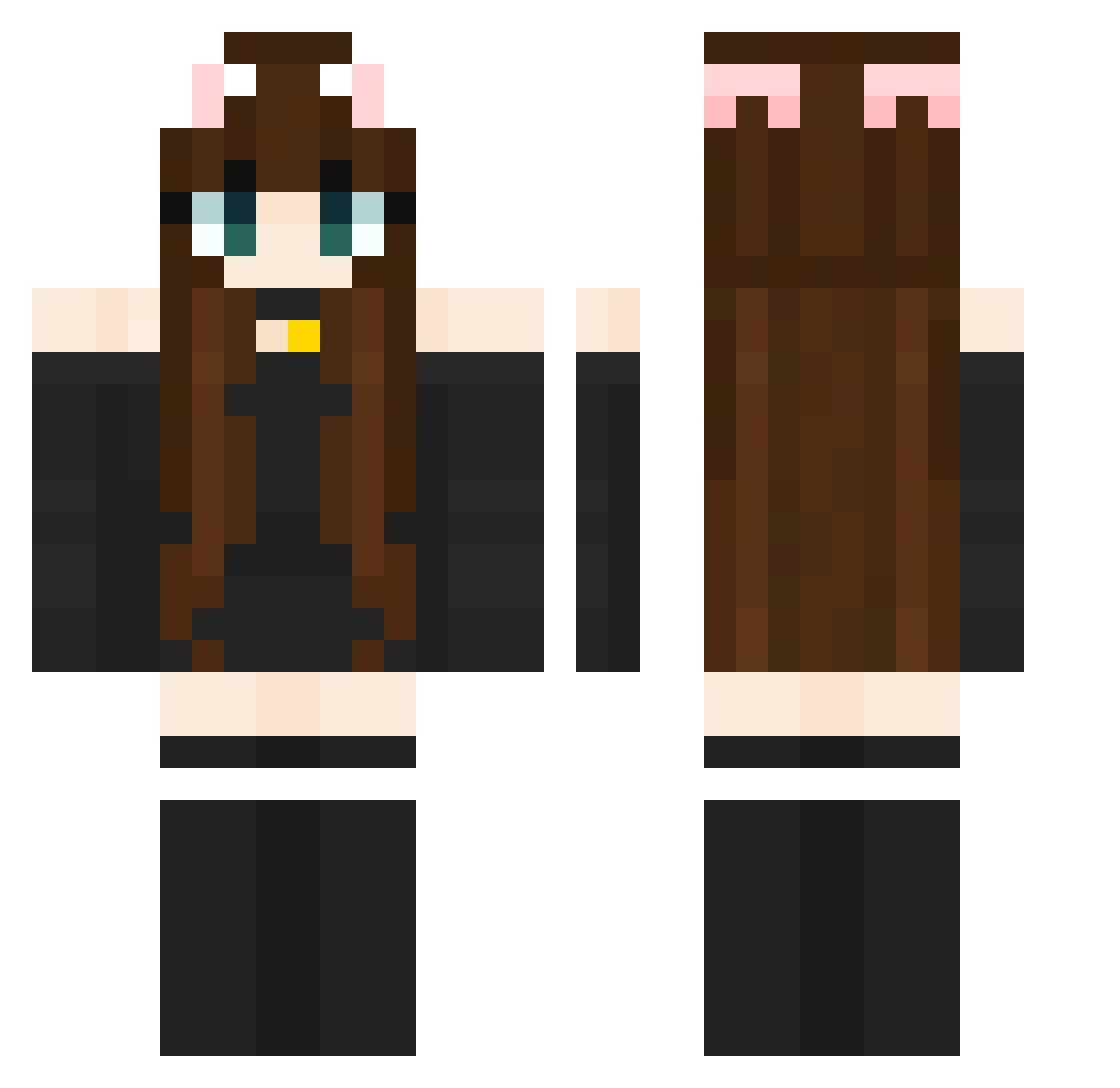 911ms Minecraft skin, front and back view