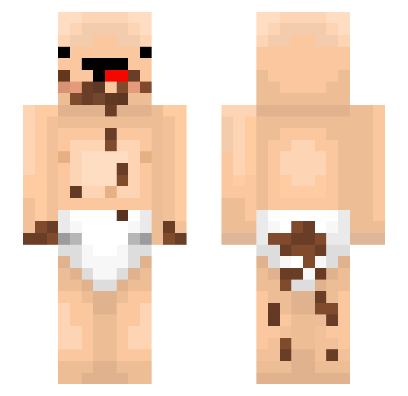 Bammbamm1051 Minecraft skin, front and back view