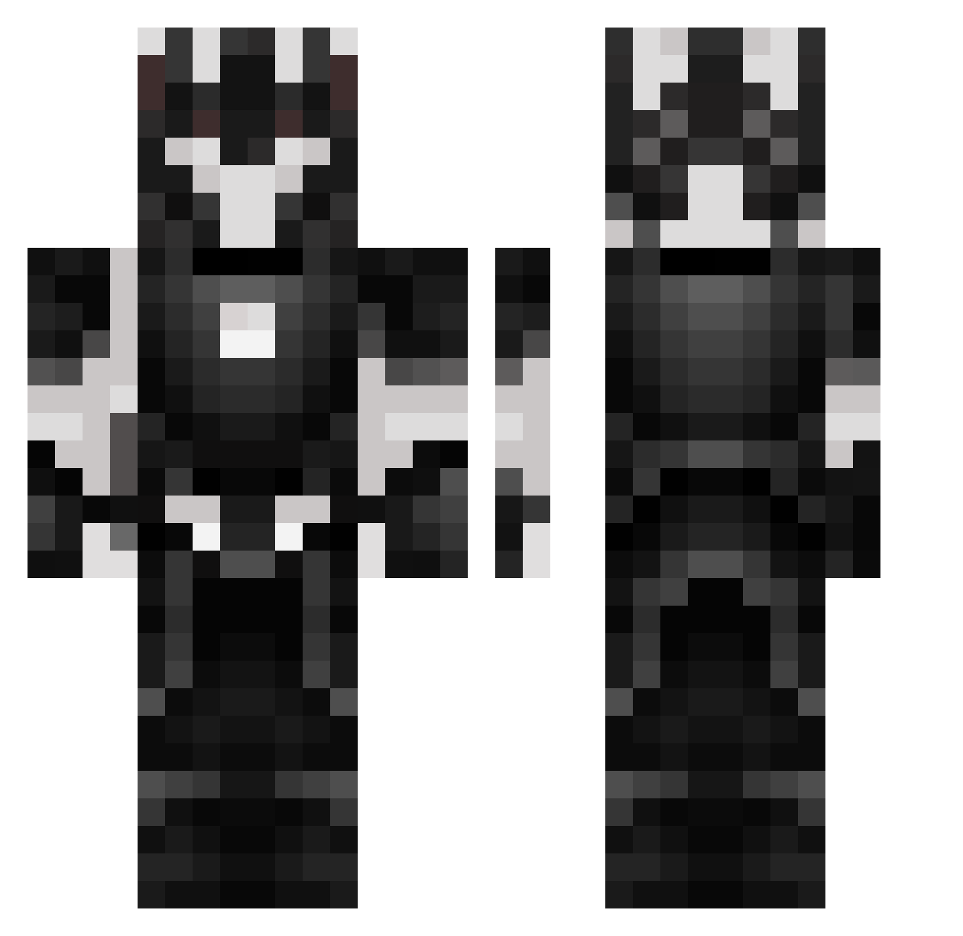 Mango_222 Minecraft skin, front and back view