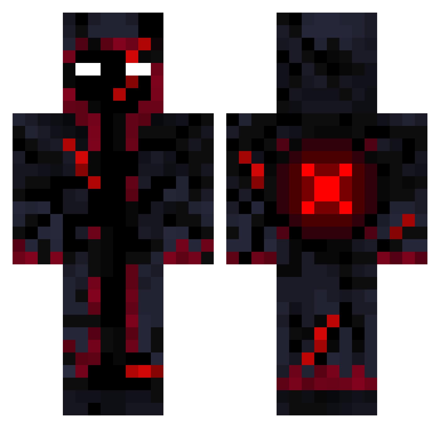 kmaxnoturno09 Minecraft skin, front and back view