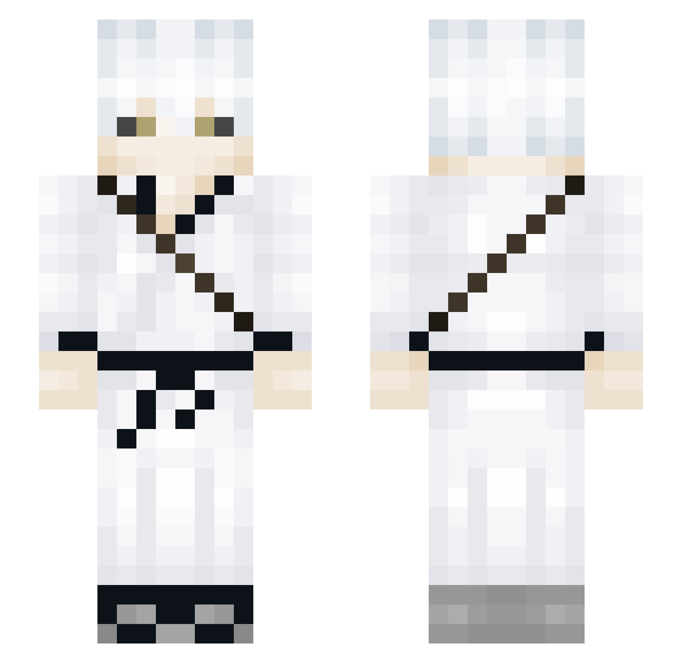 SuperDragon555 Minecraft skin, front and back view