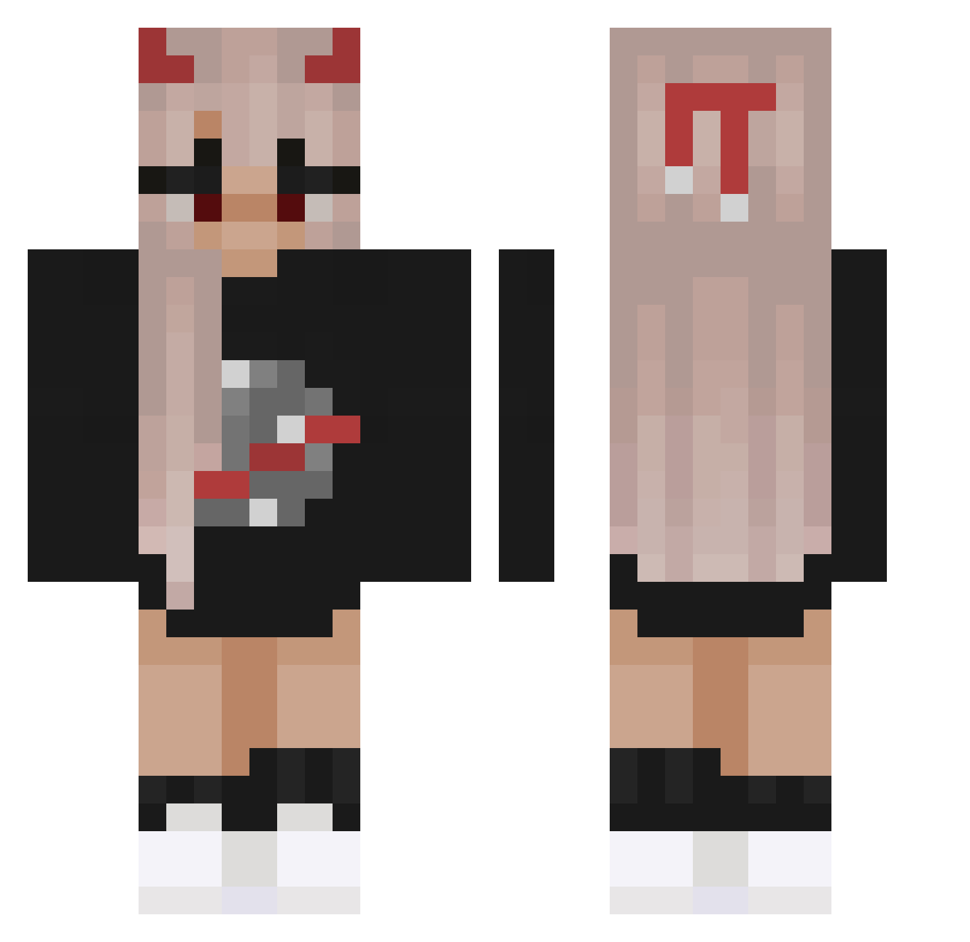 ZeEpicUwU Minecraft skin, front and back view