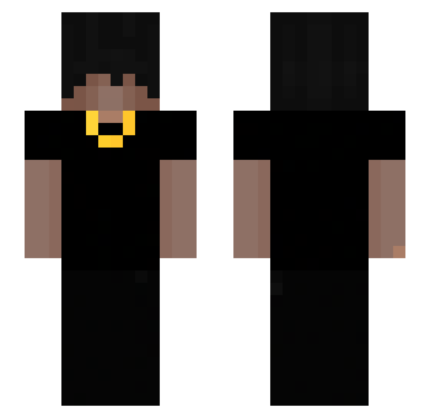 sapardenio Minecraft skin, front and back view