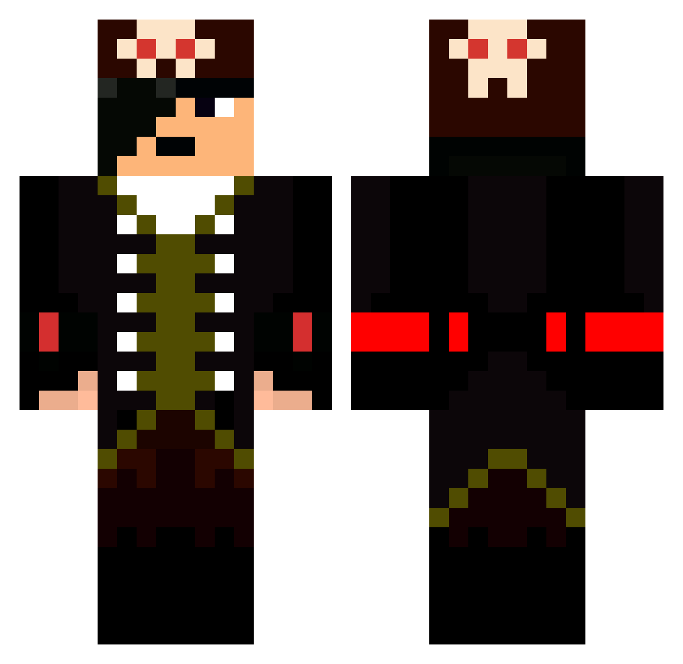chicagohatesyou Minecraft skin, front and back view