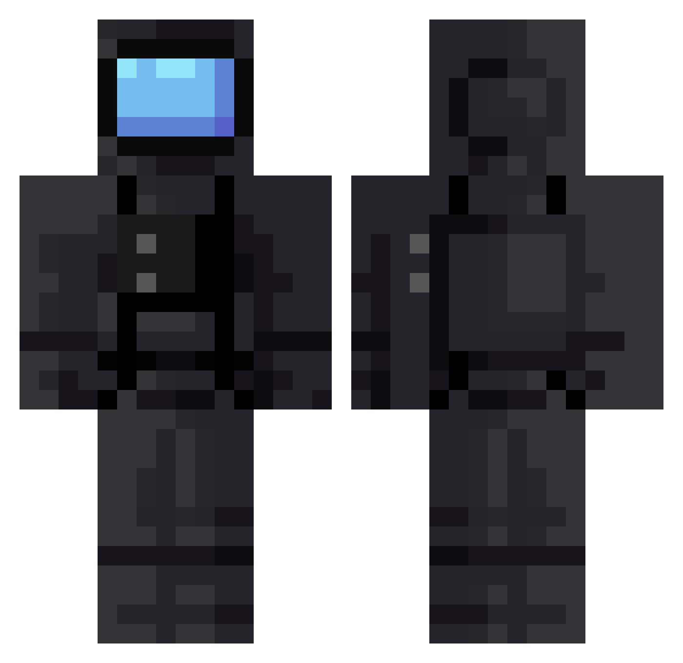 RobTheDucky Minecraft skin, front and back view