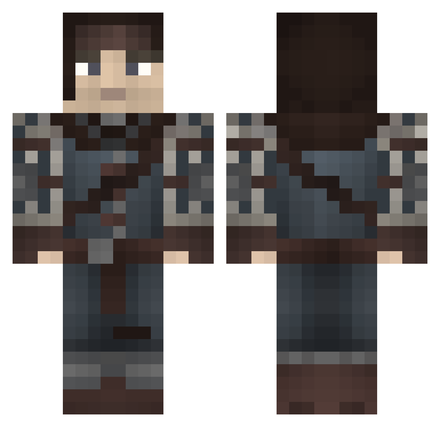 marsh8982 Minecraft skin, front and back view