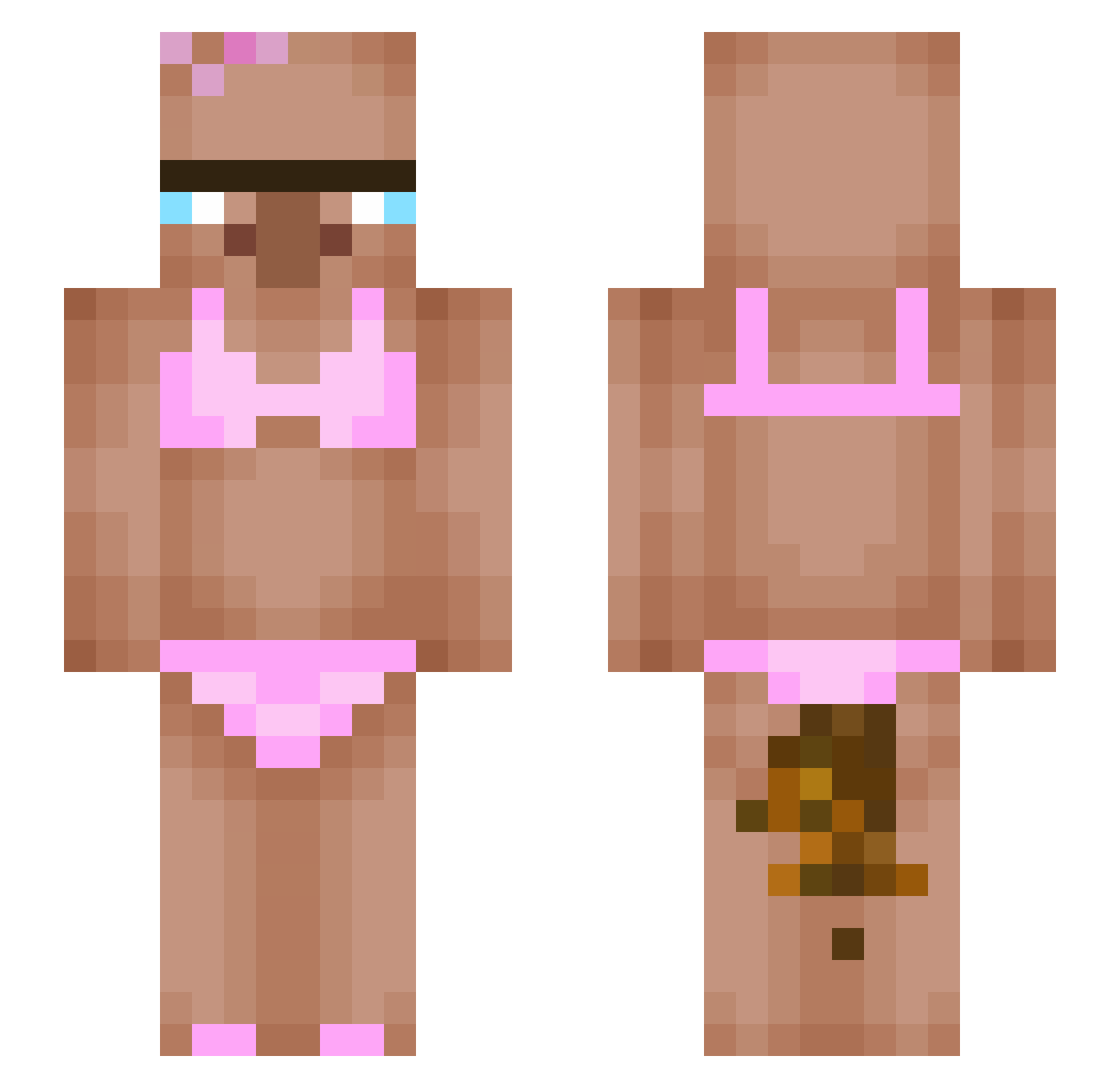 DAY_MCDAYKR Minecraft skin, front and back view