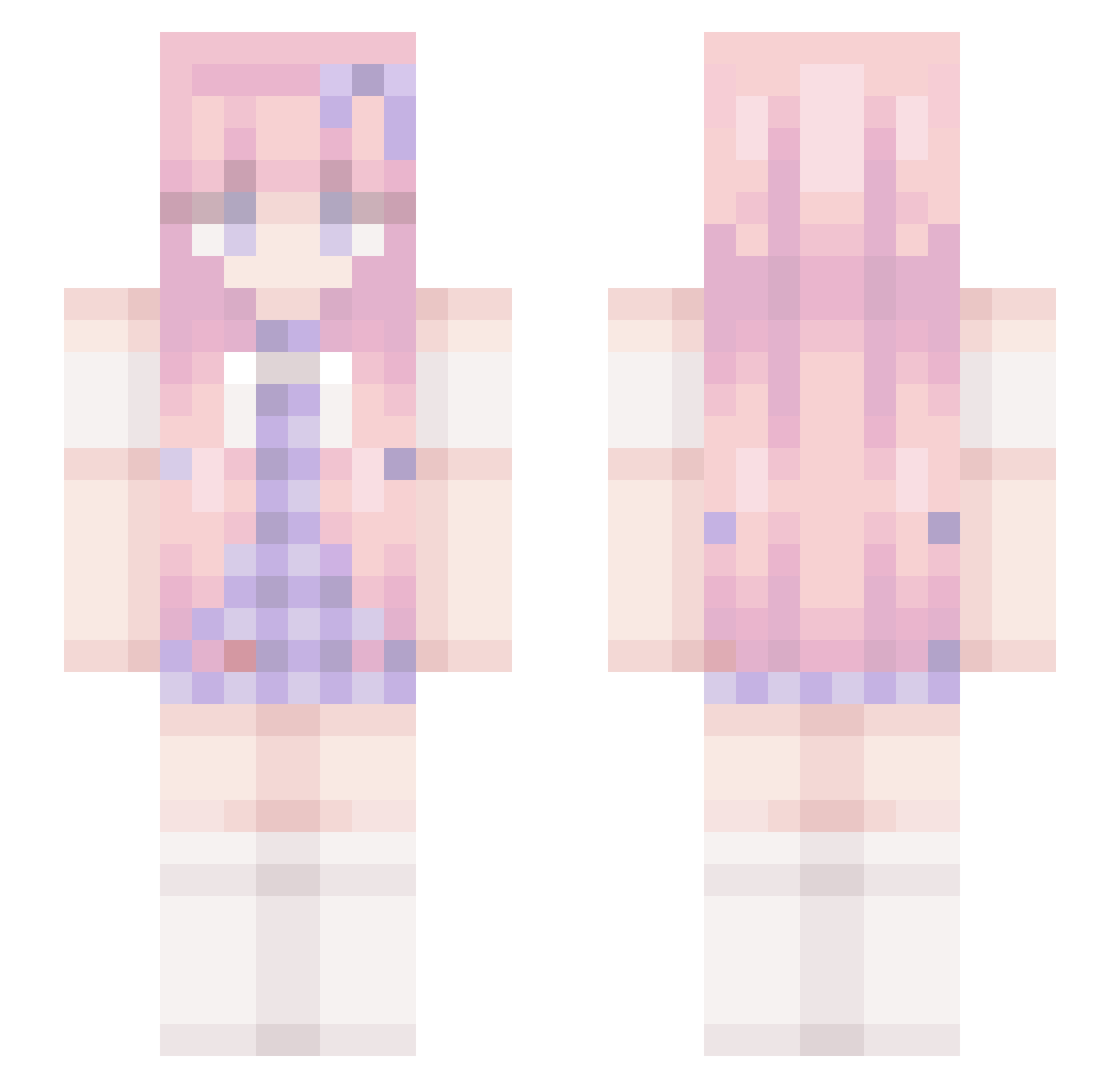 sonlander Minecraft skin, front and back view