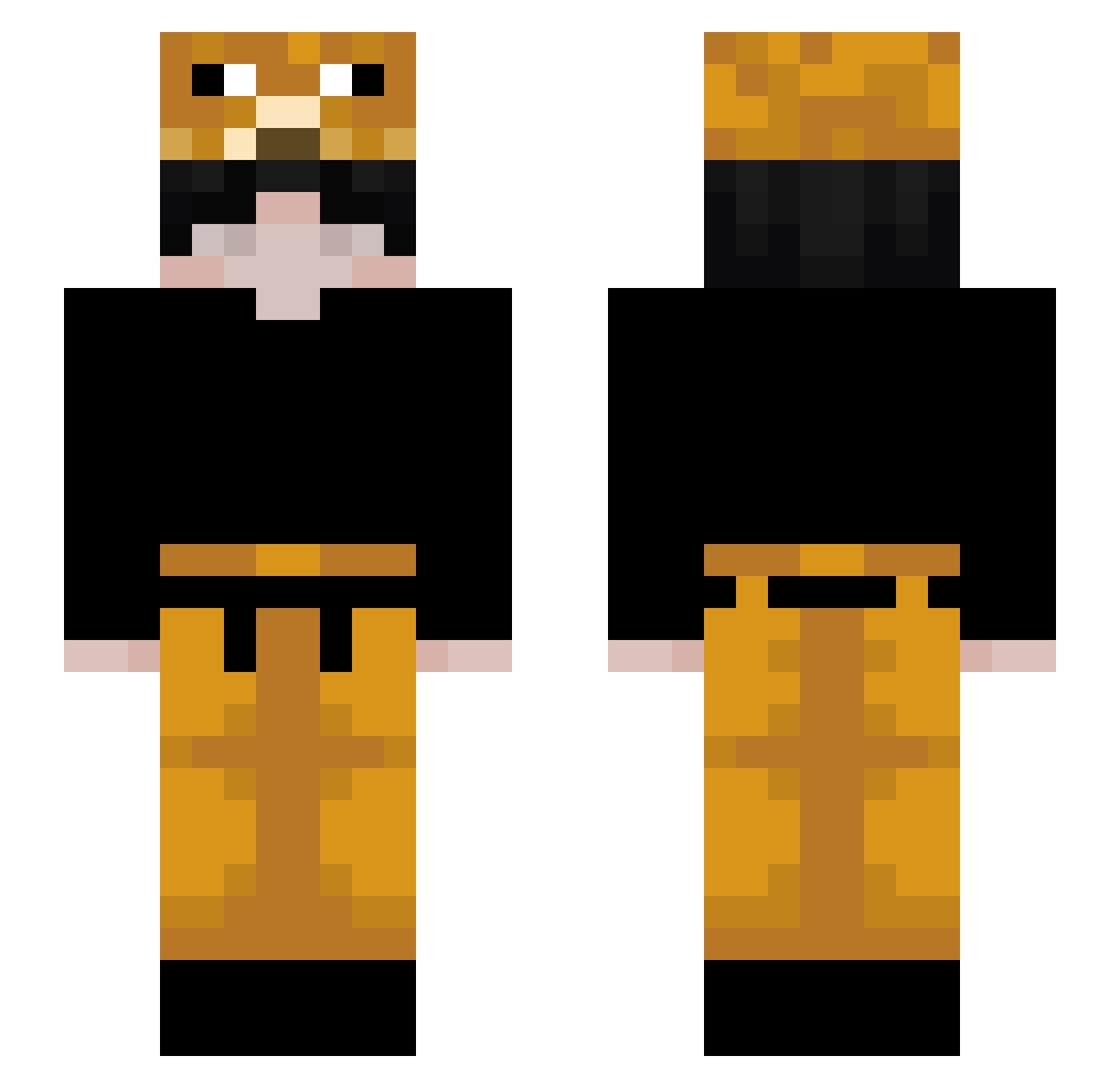 carpet31 Minecraft skin, front and back view