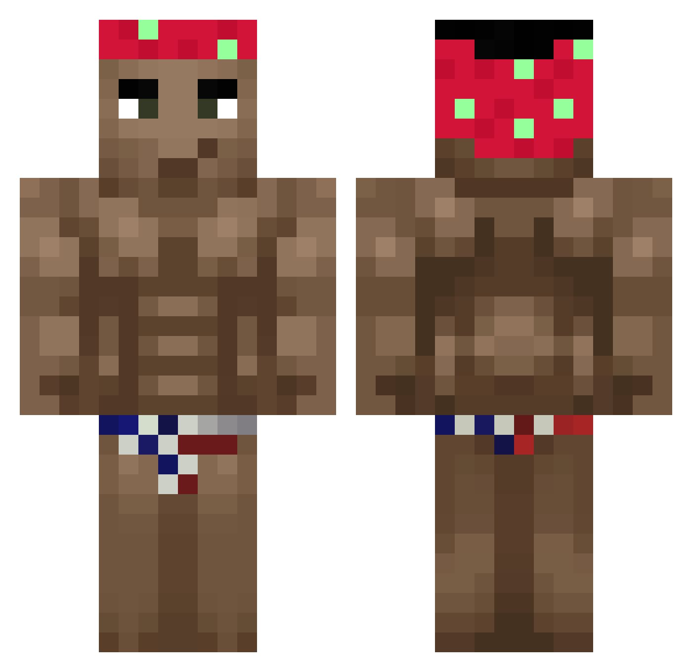 scaptiixx Minecraft skin, front and back view