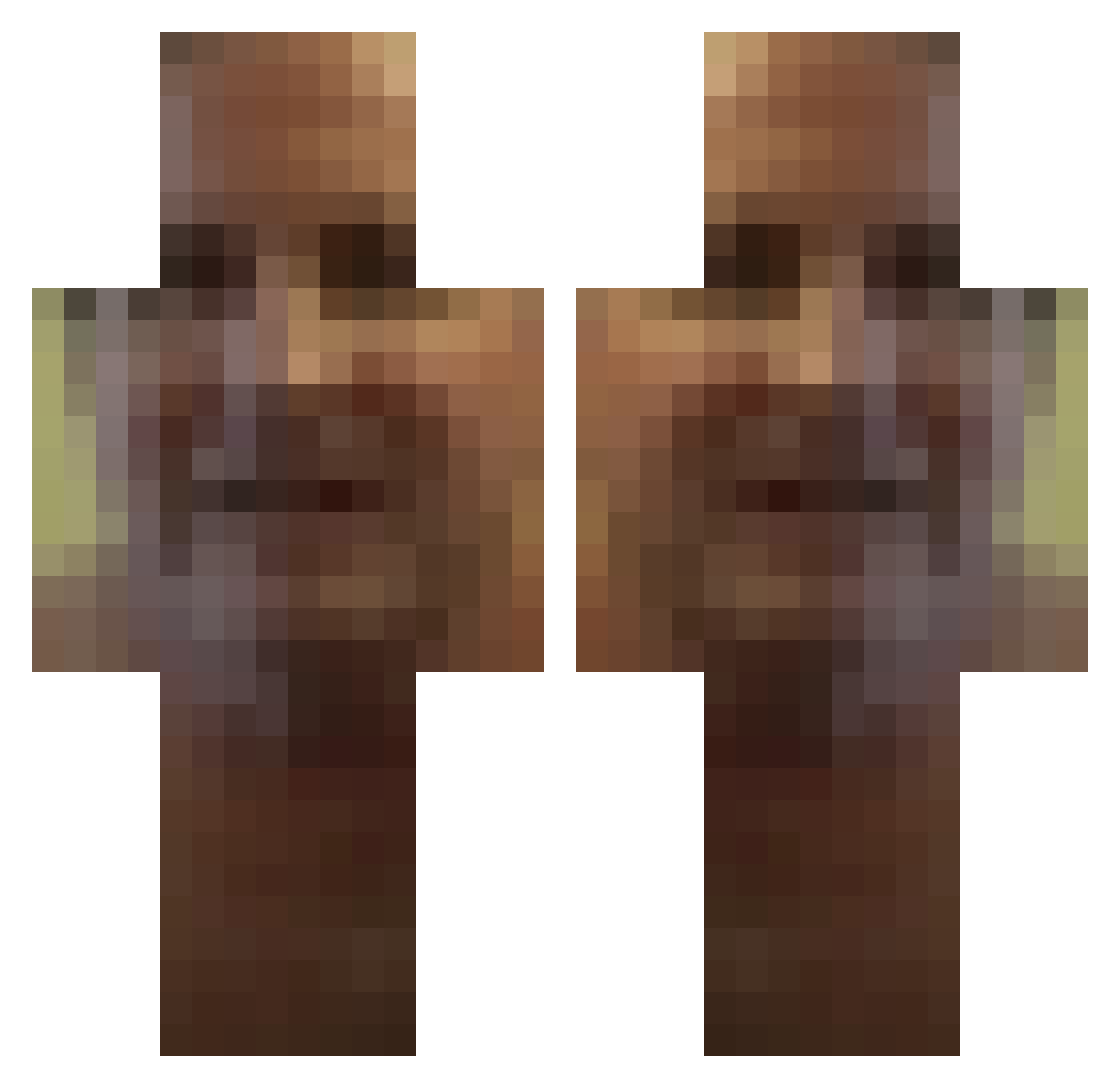 robianny Minecraft skin, front and back view
