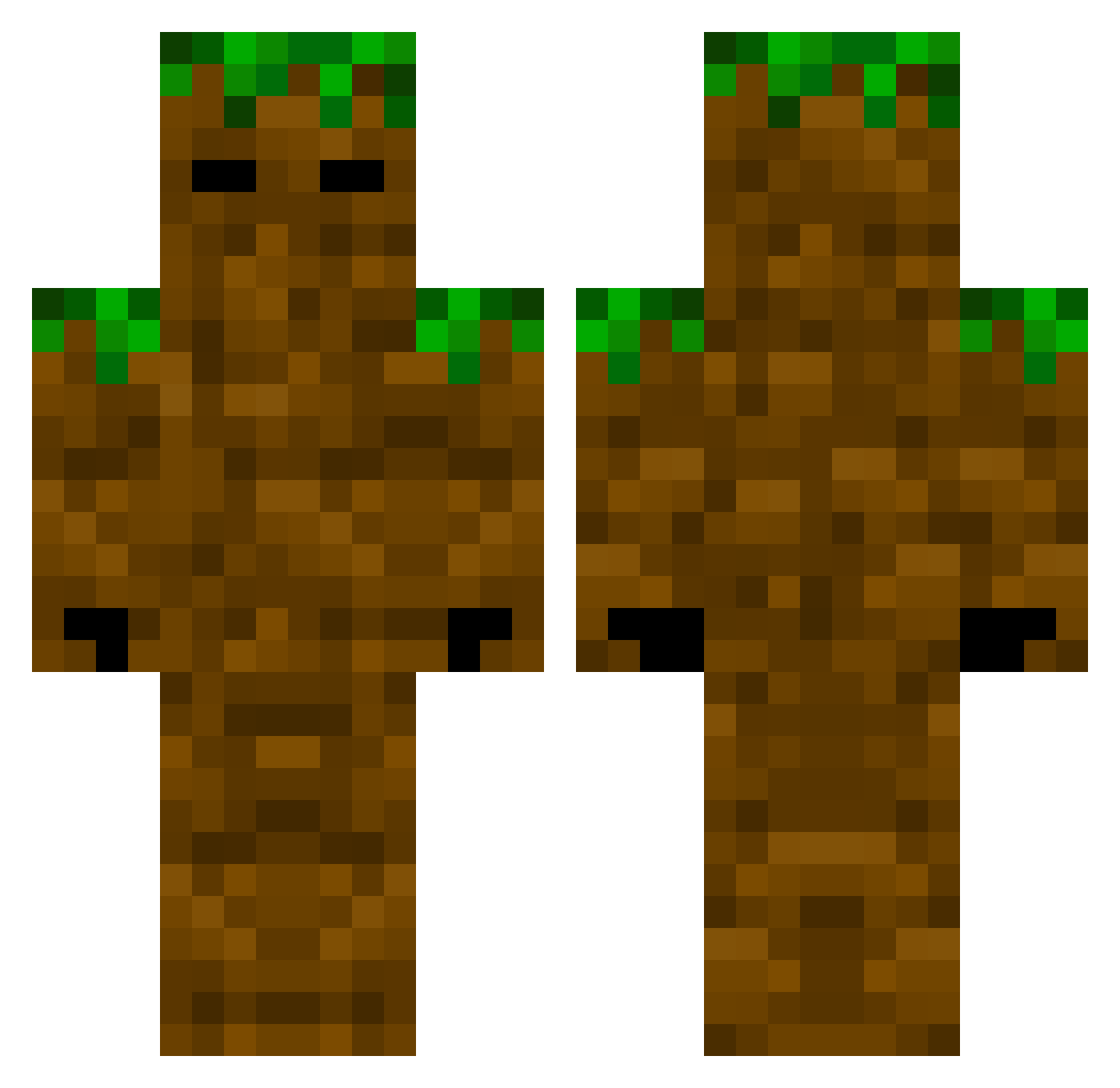cstmary Minecraft skin, front and back view