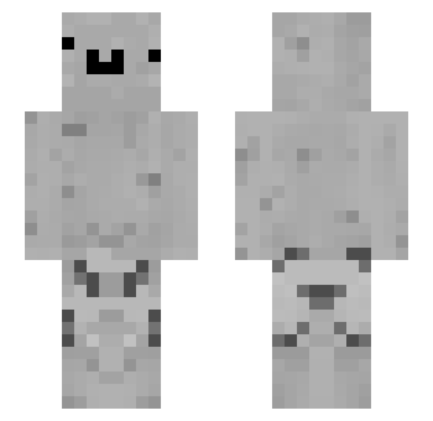 HappyTurrtle_ Minecraft skin, front and back view