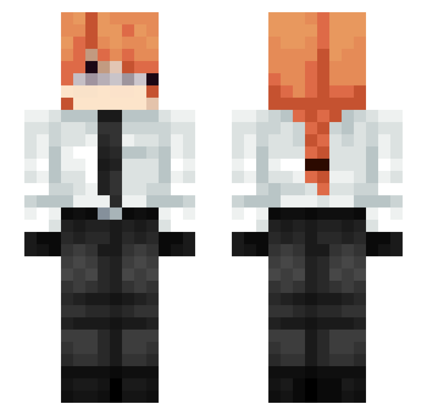 Xknight__ Minecraft skin, front and back view