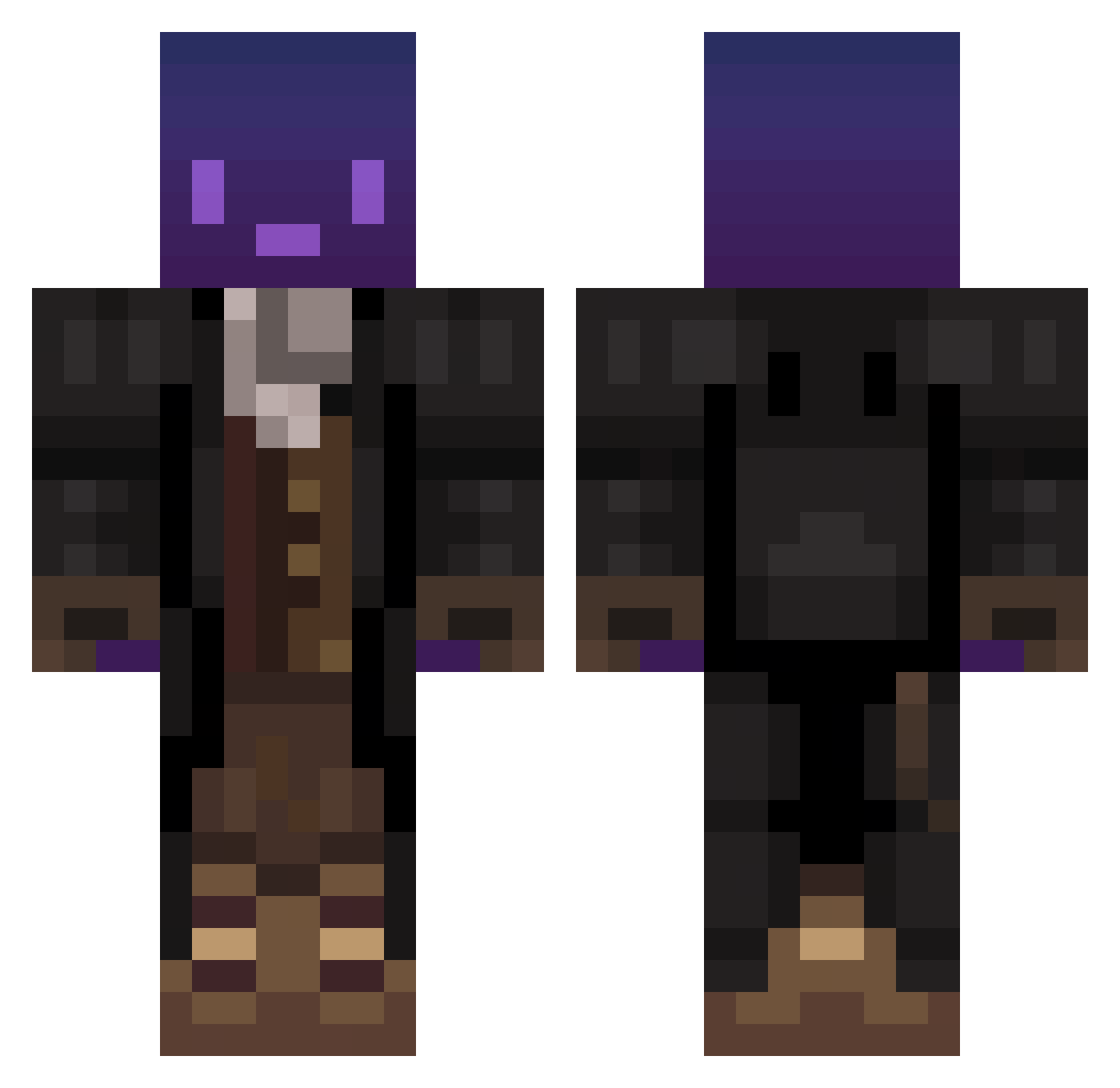 Sofin_ Minecraft skin, front and back view