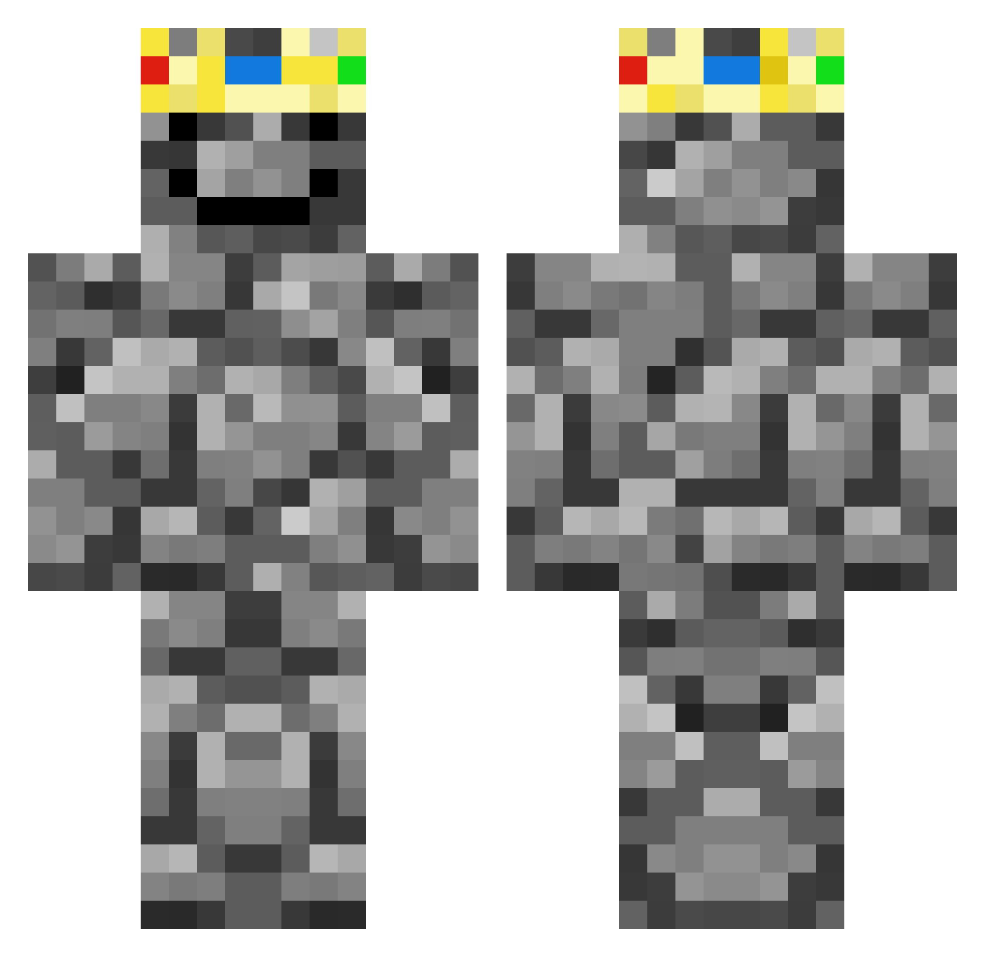 cobbleguy_ Minecraft skin, front and back view
