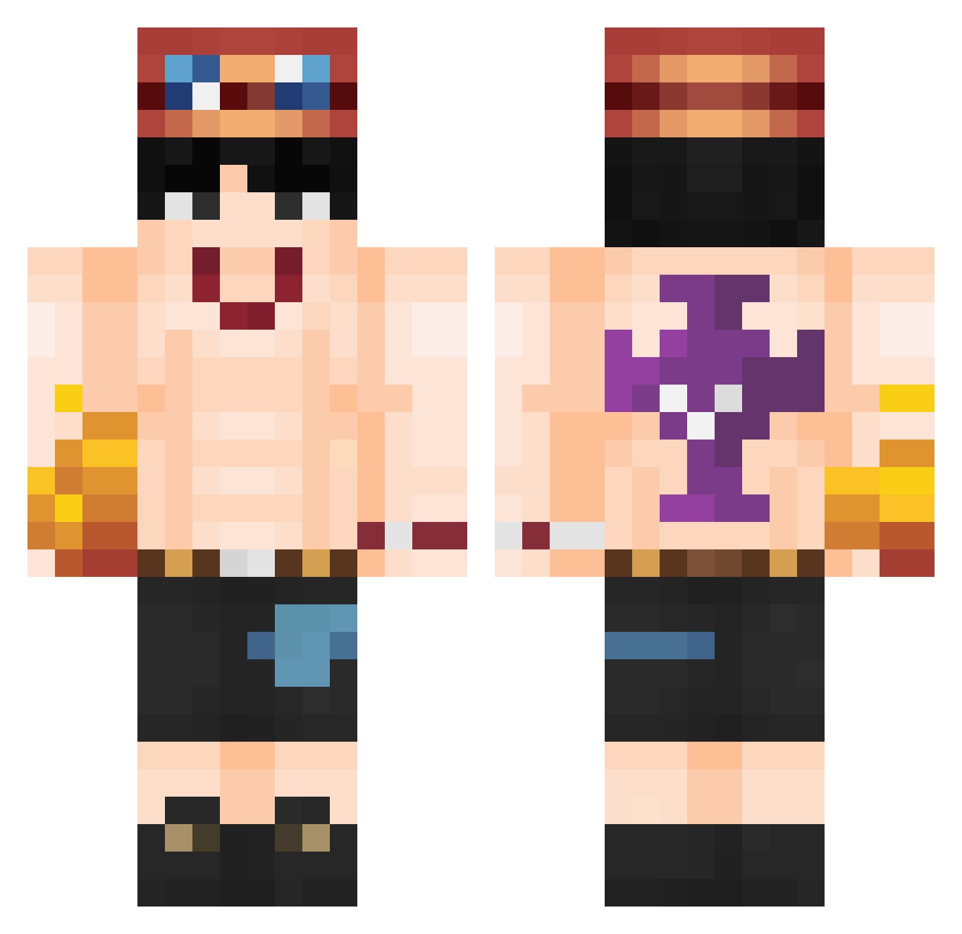 yg4brieel Minecraft skin, front and back view