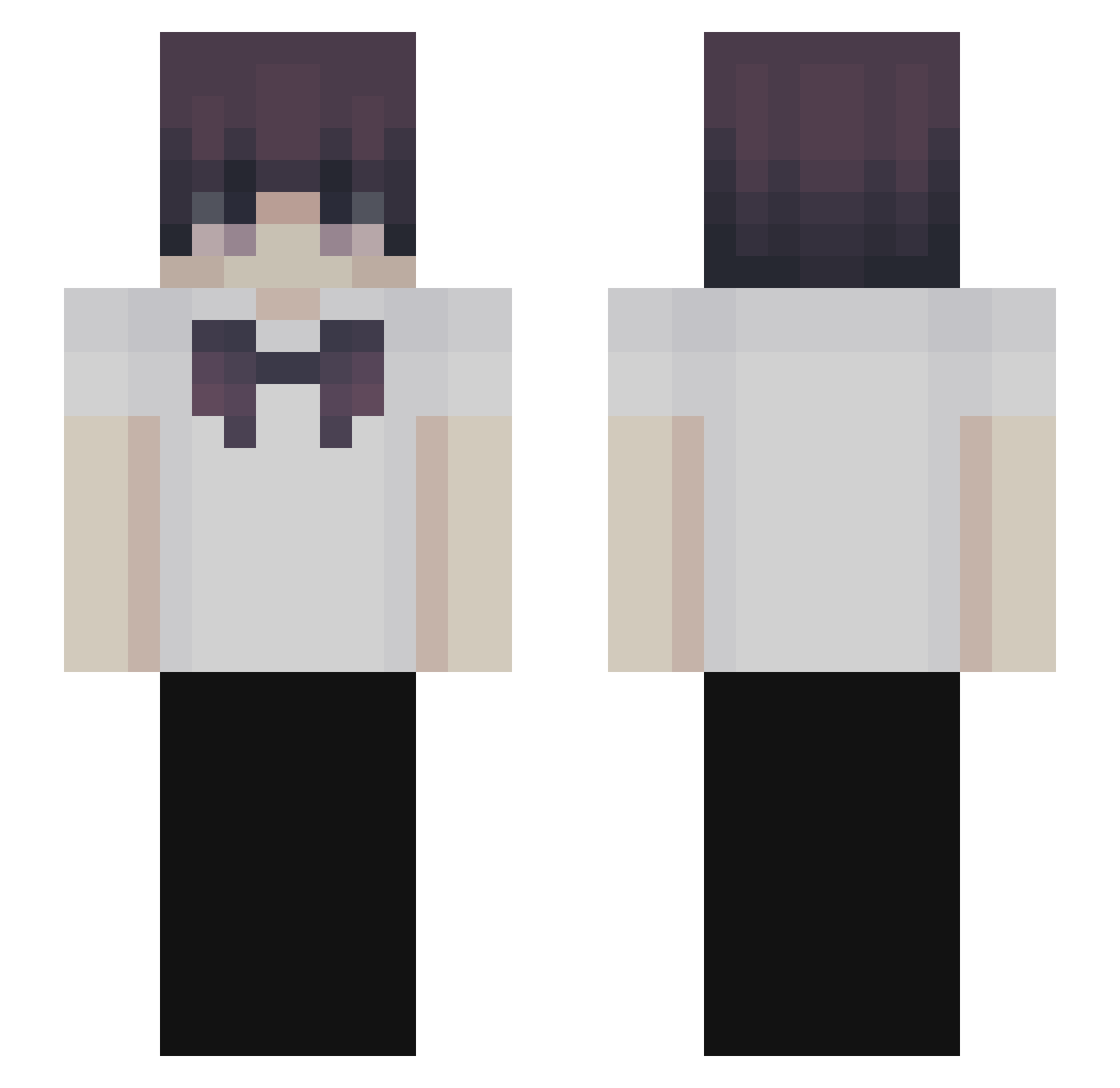 MaxistCool197 Minecraft skin, front and back view