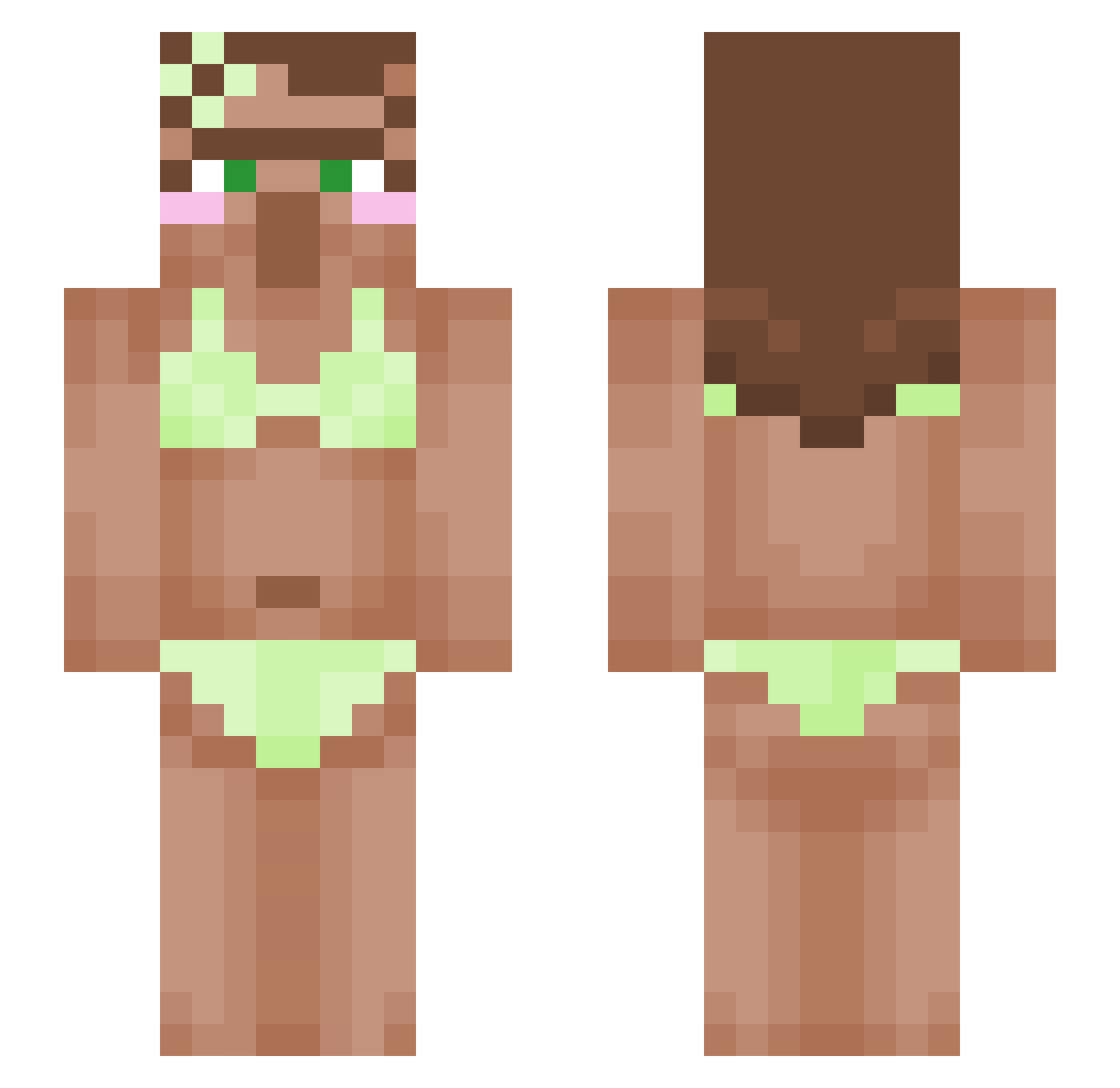 coneax_ Minecraft skin, front and back view