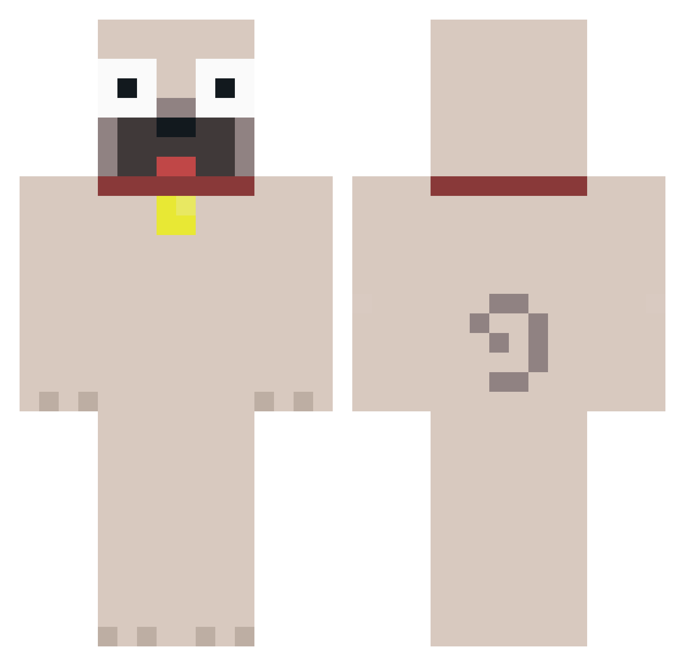 atCristian Minecraft skin, front and back view