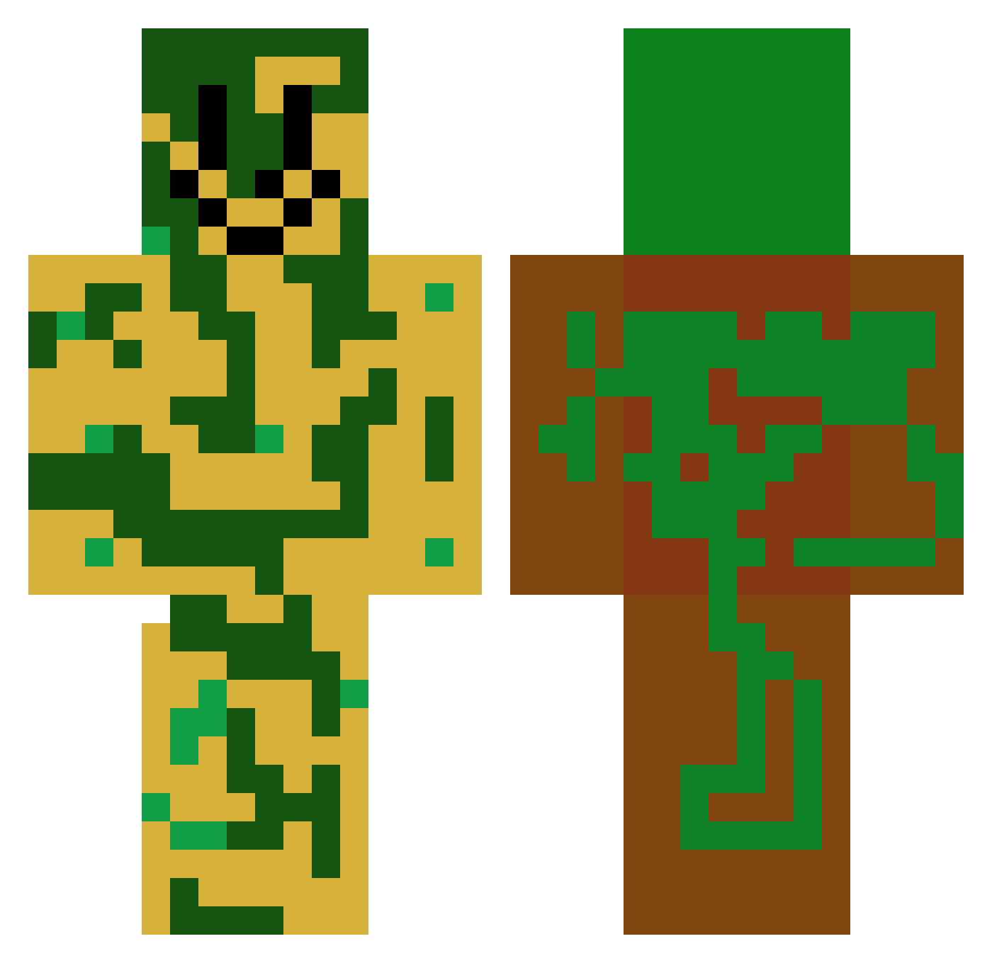 thatcactusfarmer Minecraft skin, front and back view