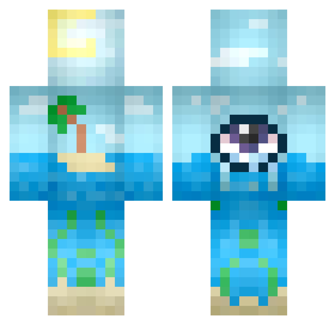 kusadasi Minecraft skin, front and back view