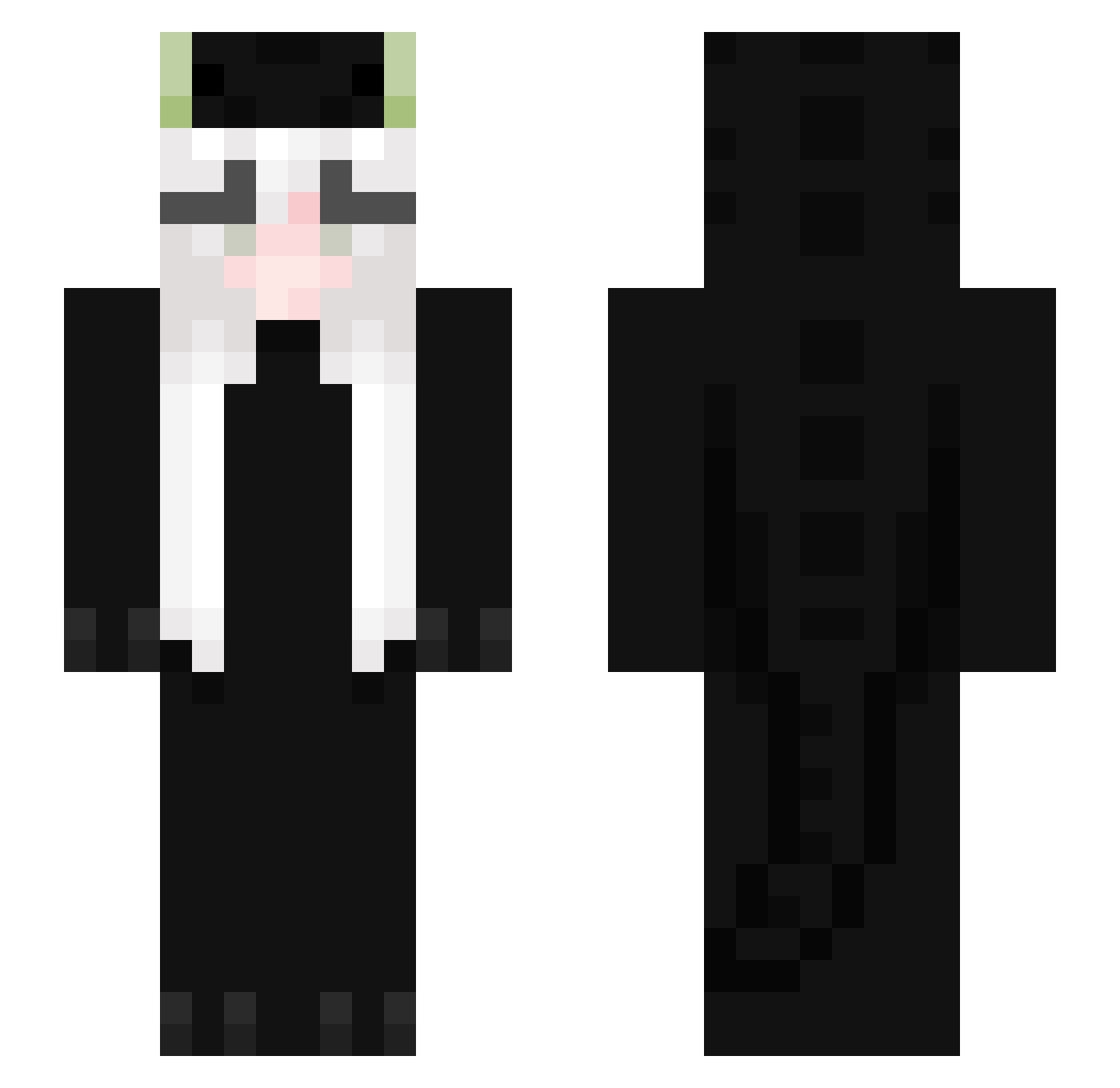 mistyc68br Minecraft skin, front and back view
