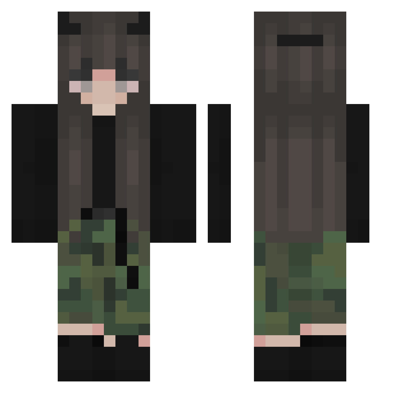 zazazazazazazaaa Minecraft skin, front and back view