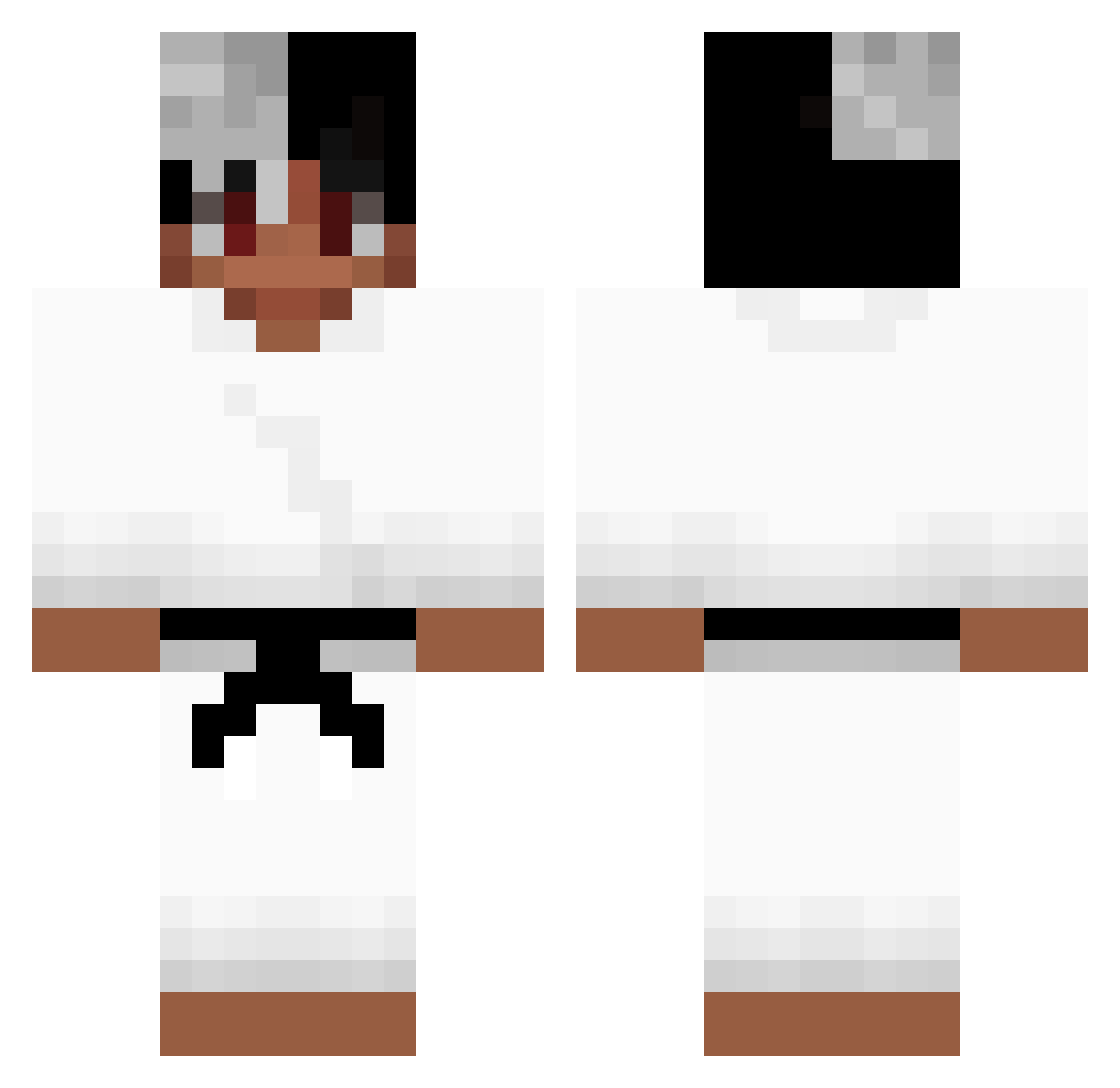 SHENDEH Minecraft skin, front and back view