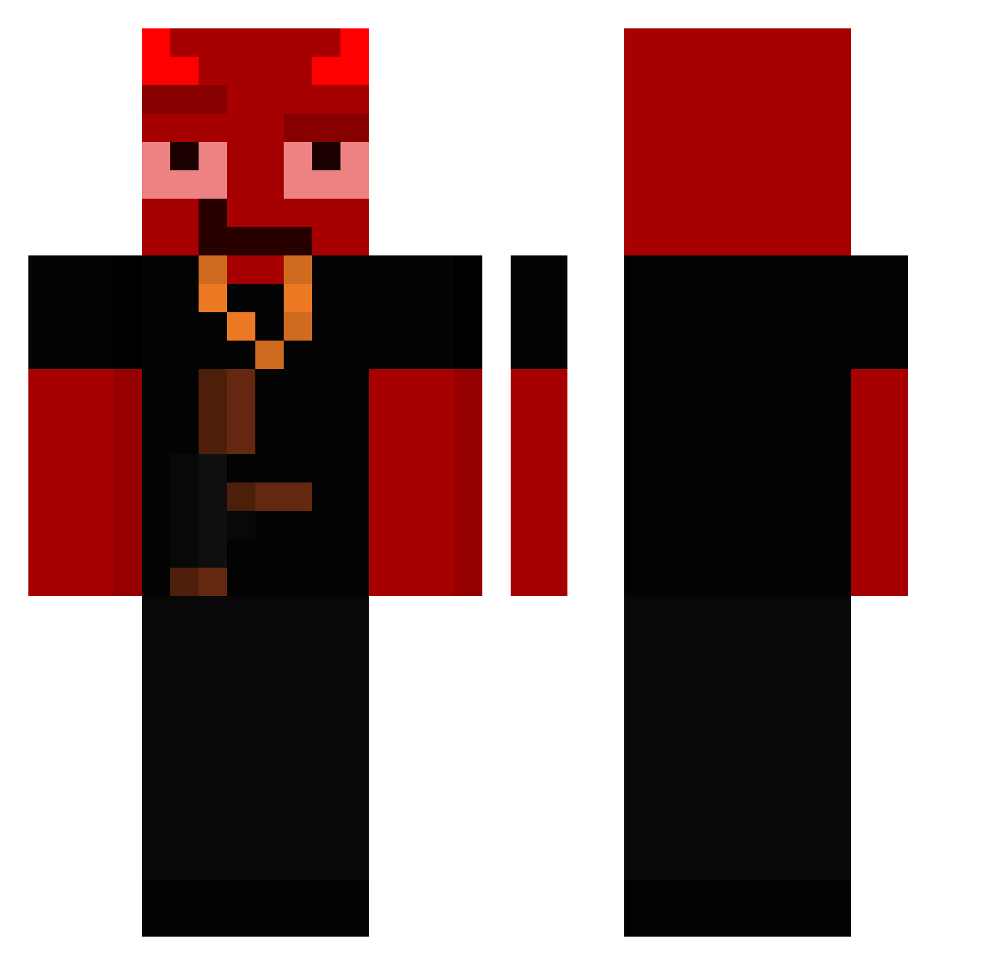 IxNoOoB_ Minecraft skin, front and back view