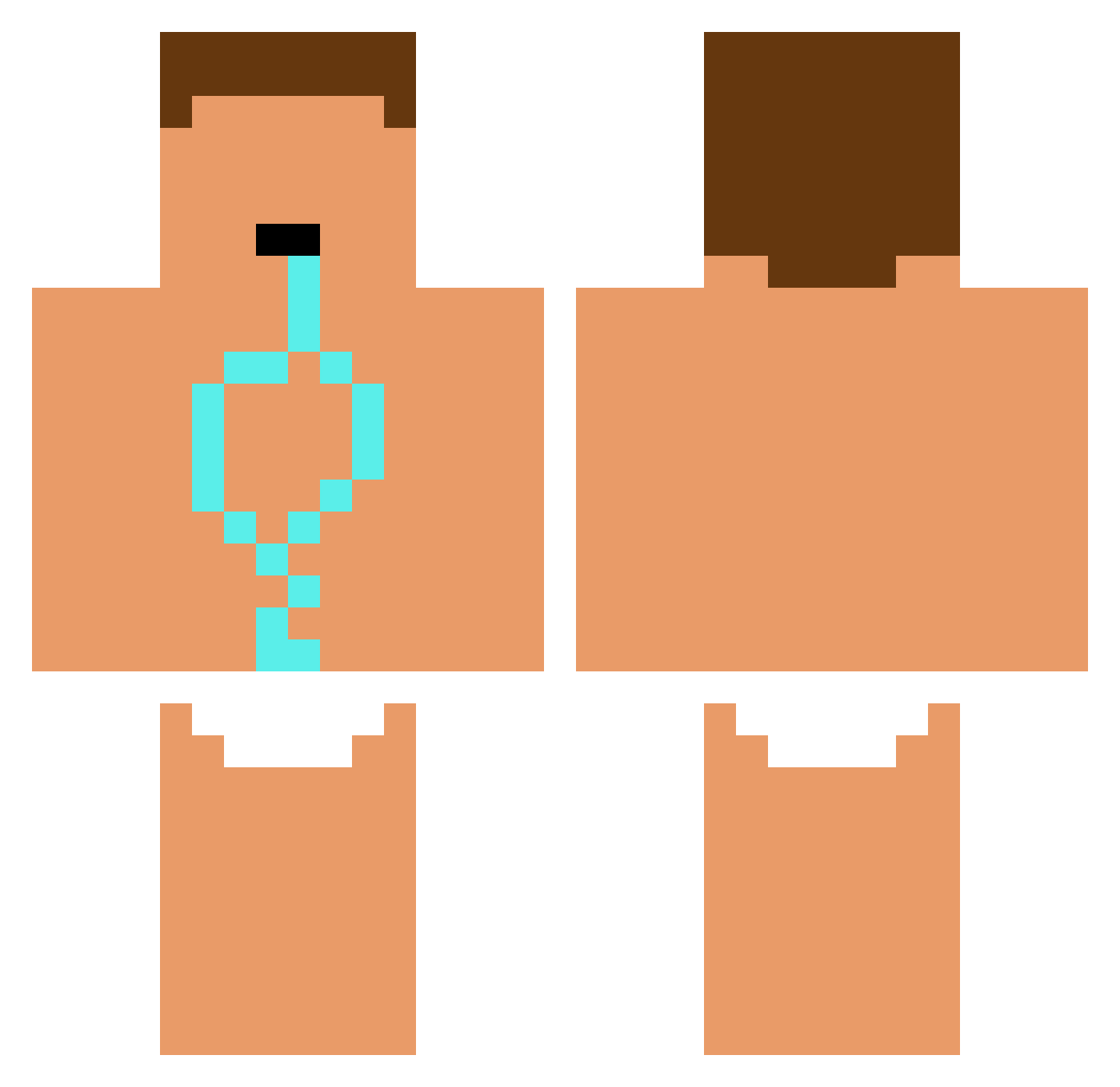 Snoop114 Minecraft skin, front and back view