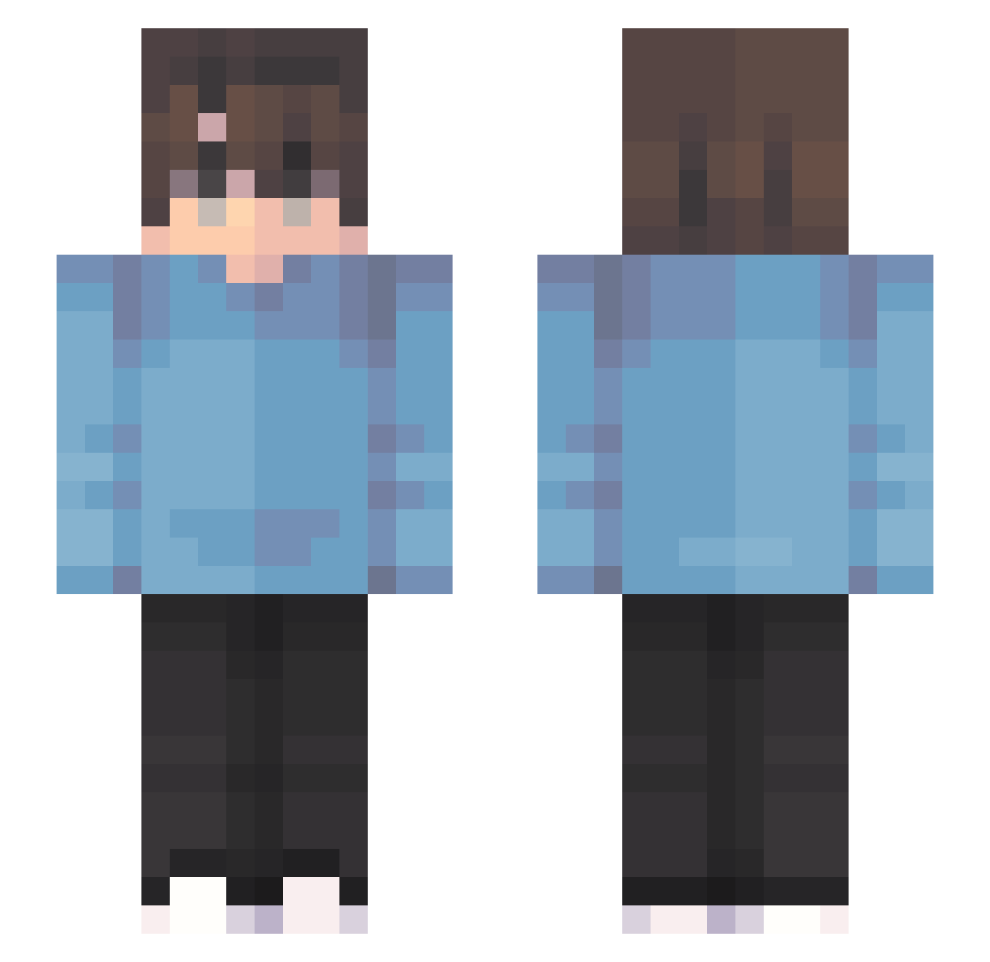 foxy562_boy Minecraft skin, front and back view