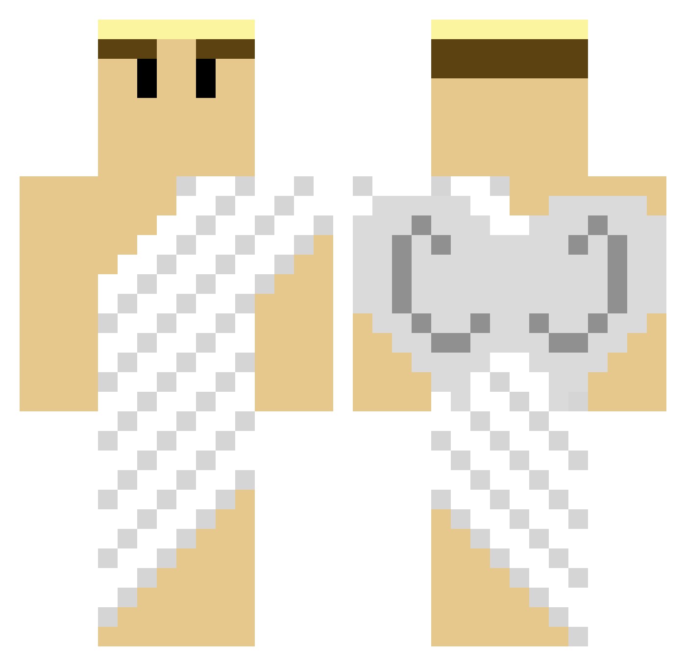 adamlemon0722 Minecraft skin, front and back view