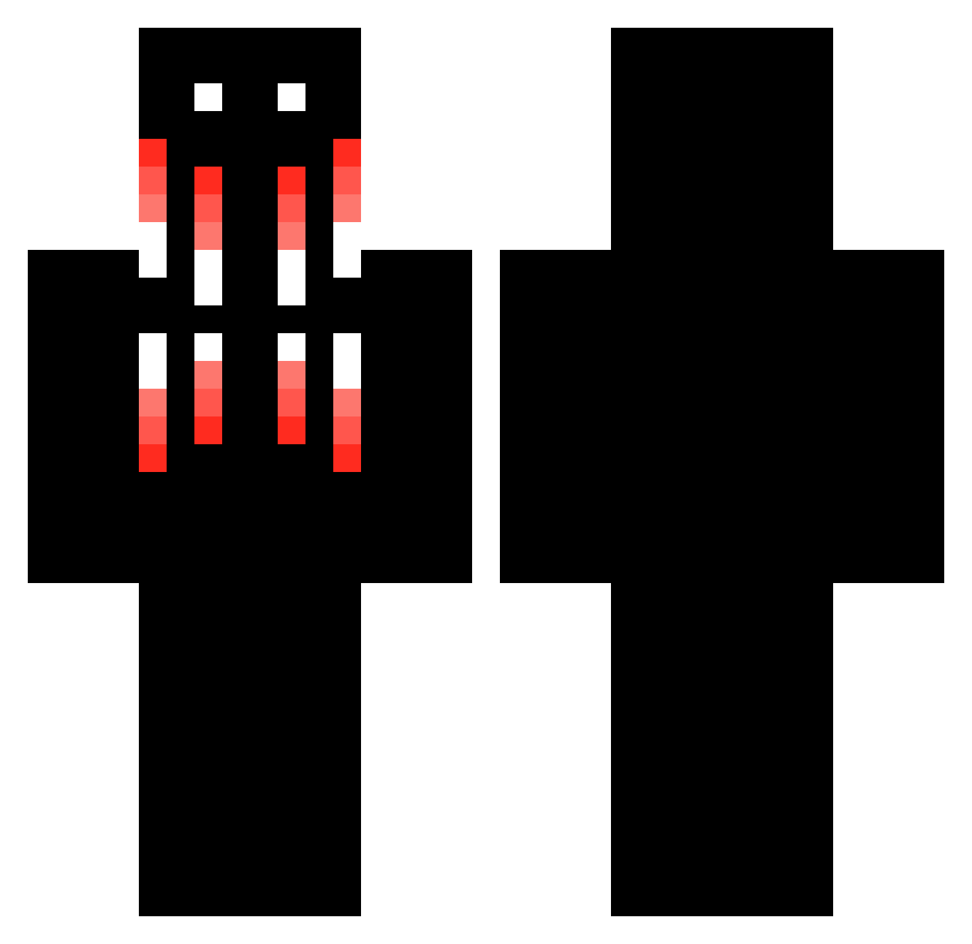 ihvenoname Minecraft skin, front and back view