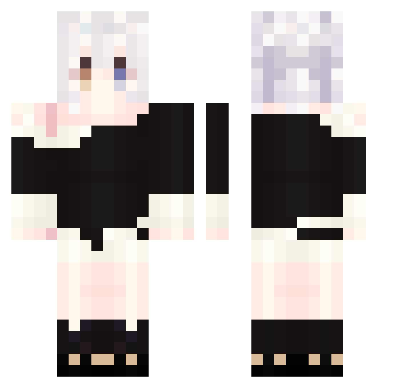TheFierceEagle Minecraft skin, front and back view