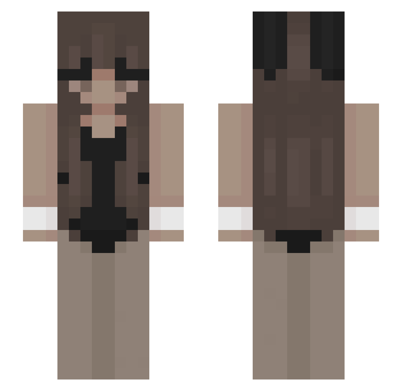 TerrorBubeSchupp Minecraft skin, front and back view