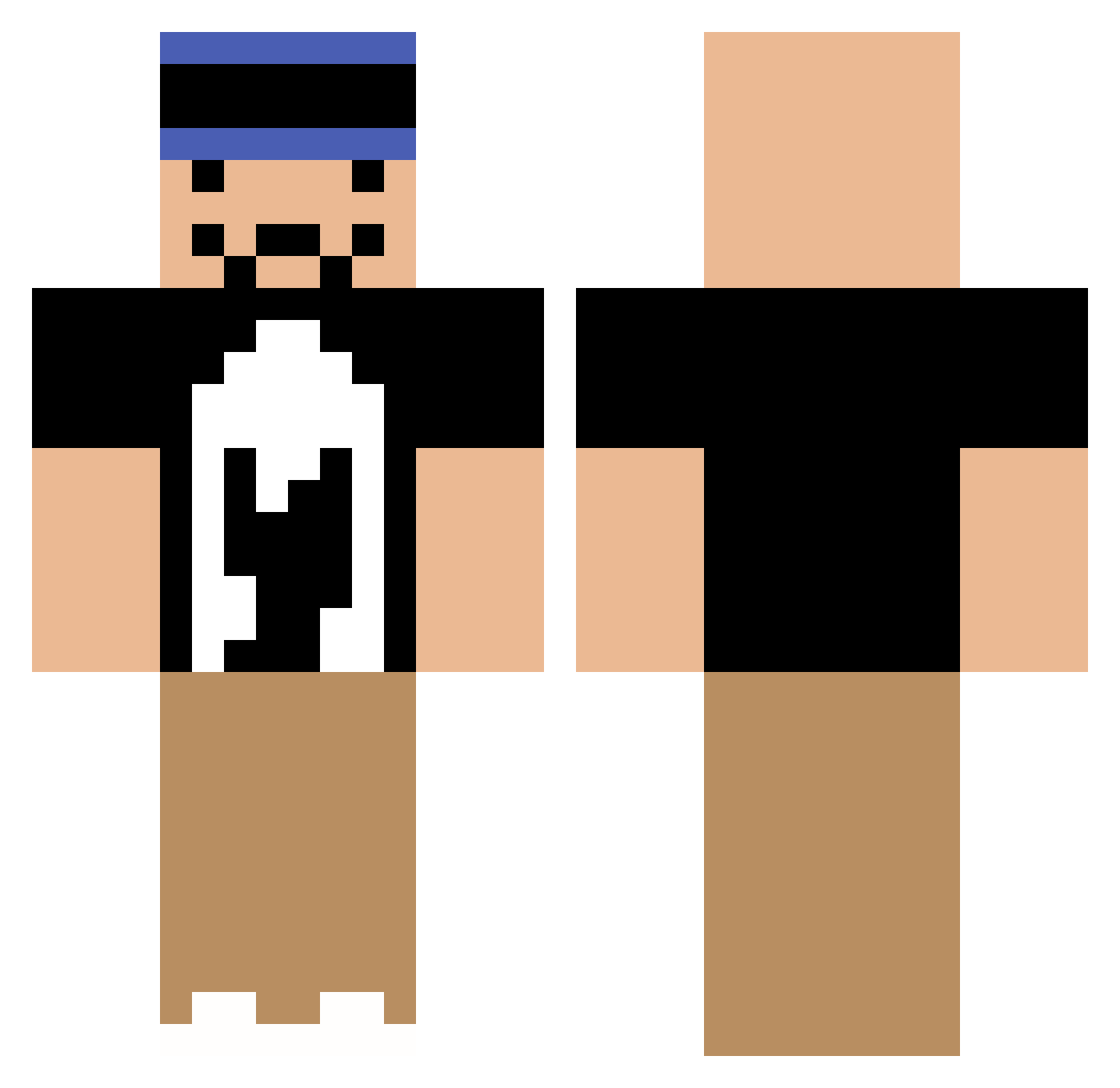 streety27 Minecraft skin, front and back view
