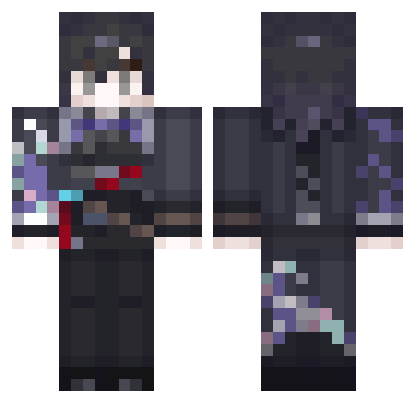 Gyeon___ Minecraft skin, front and back view