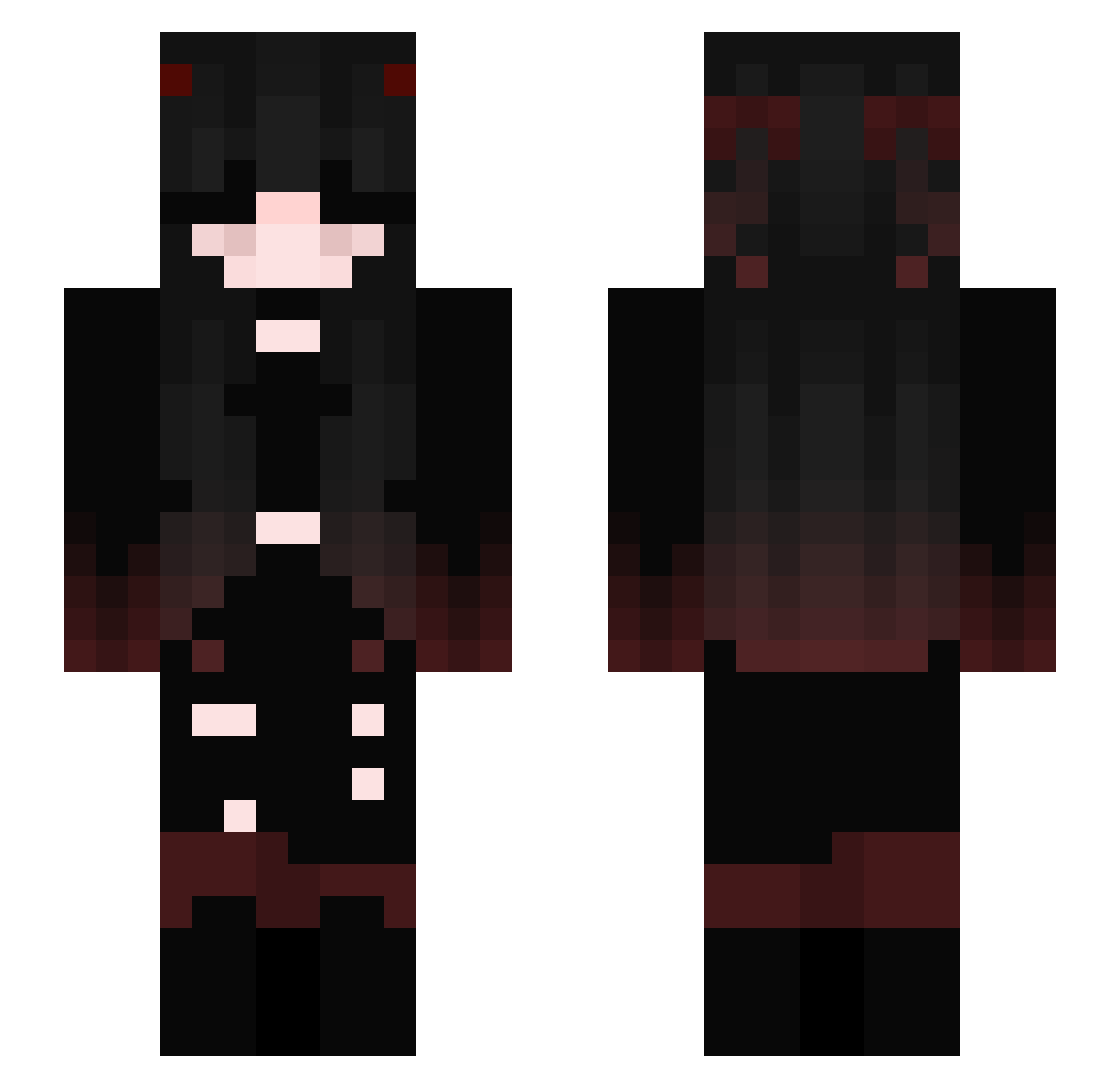 Crabooooo Minecraft skin, front and back view