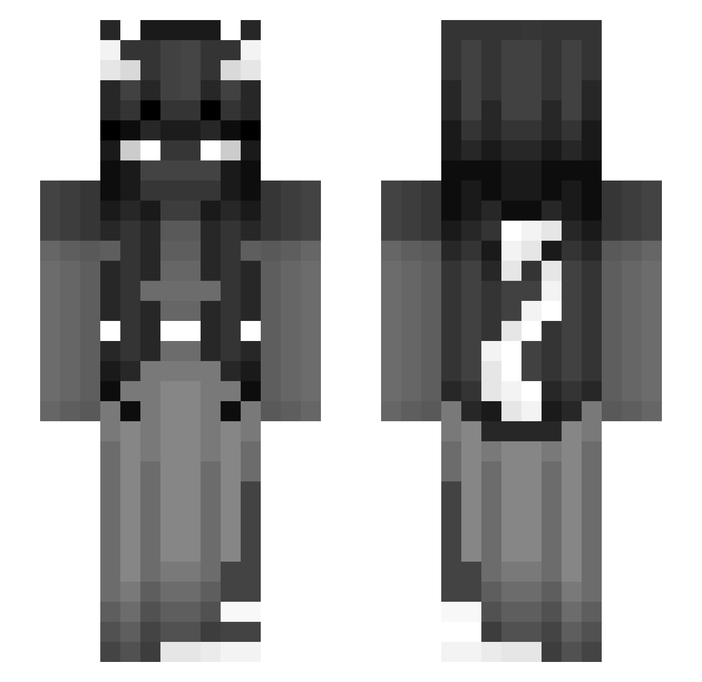 yfxlilo Minecraft skin, front and back view