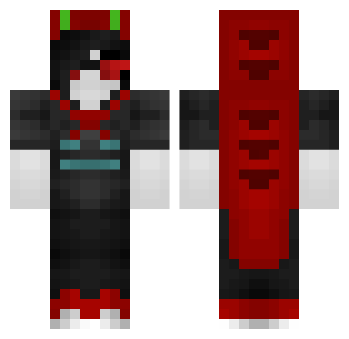 Shpeep Minecraft skin, front and back view