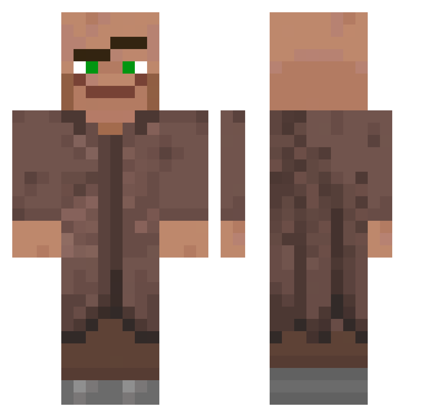 yCalabriaa_ Minecraft skin, front and back view