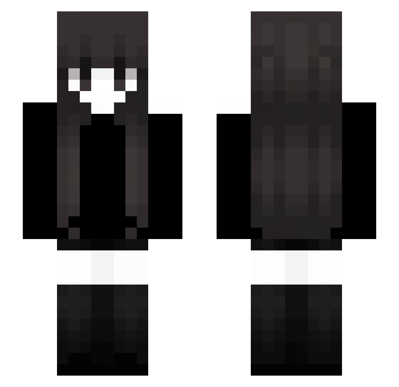 That1k9 Minecraft skin, front and back view