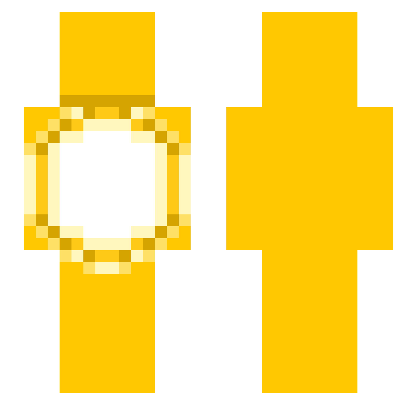 Trixap Minecraft skin, front and back view