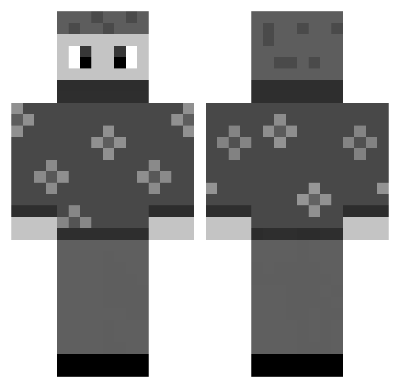 xXSiNlOsXx Minecraft skin, front and back view