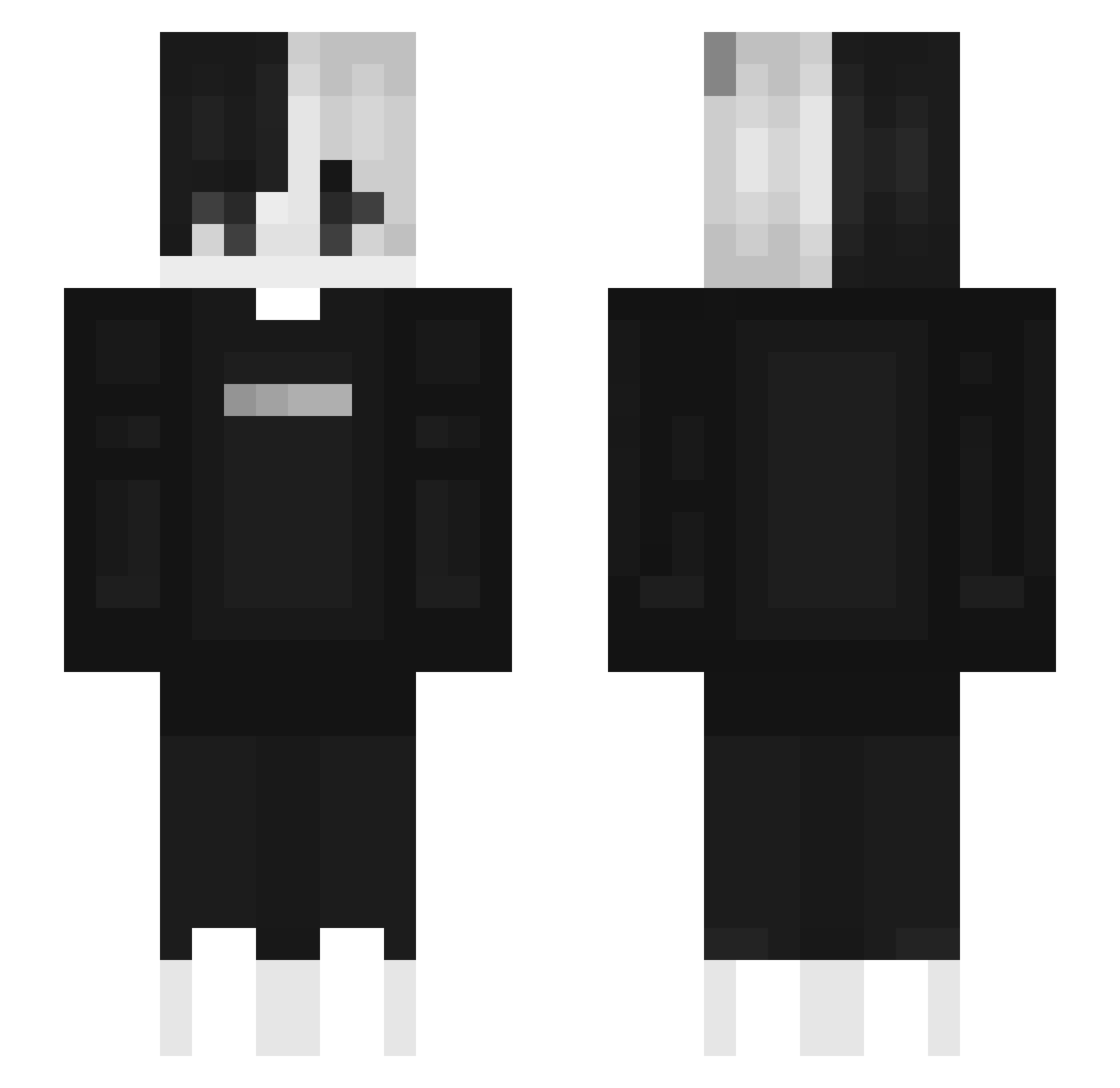 WheatySheep Minecraft skin, front and back view