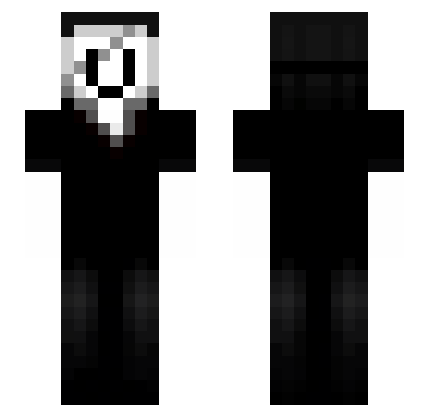 Wena_ Minecraft skin, front and back view